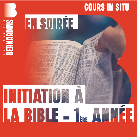 Initiation à la Bible - 1e année (soirée)